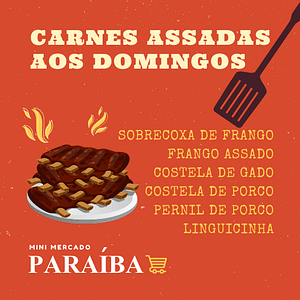 Carne assada aos domingos