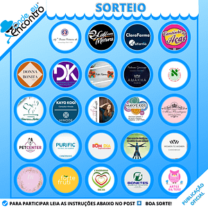 Resultado do Sorteio realizado no Instagram oficial da marca