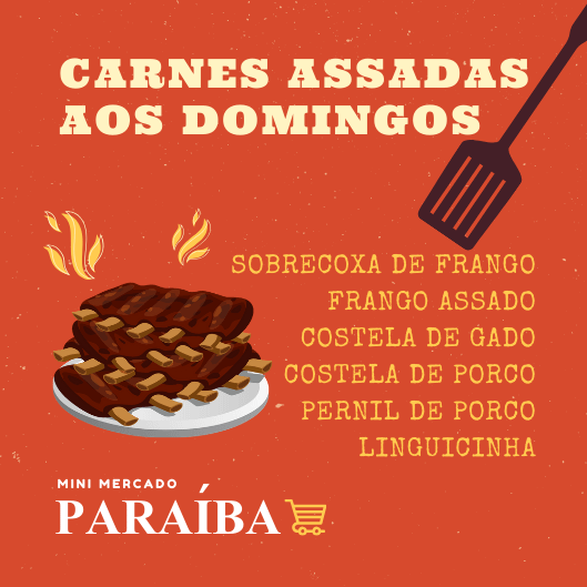 Carne assada aos domingos